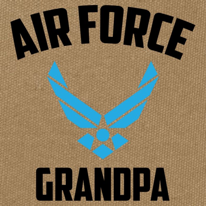Cool Air Force Grandpa Gift Proud Us Military Veteran Gift Cotton Canvas Backpack