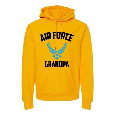 Cool Air Force Grandpa Gift Proud Us Military Veteran Gift Premium Hoodie