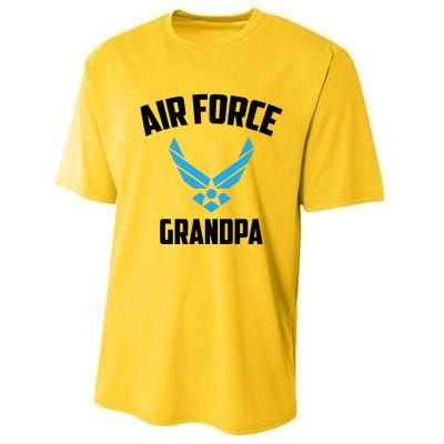 Cool Air Force Grandpa Gift Proud Us Military Veteran Gift Performance Sprint T-Shirt