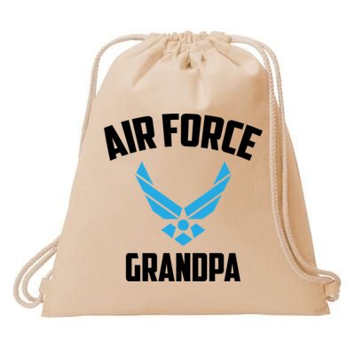 Cool Air Force Grandpa Gift Proud Us Military Veteran Gift Drawstring Bag