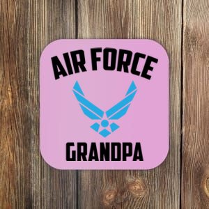 Cool Air Force Grandpa Gift Proud Us Military Veteran Gift Coaster