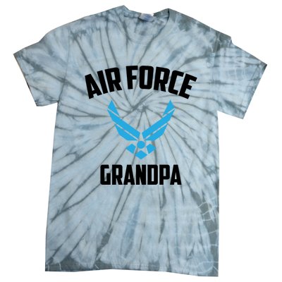 Cool Air Force Grandpa Gift Proud Us Military Veteran Gift Tie-Dye T-Shirt