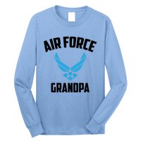 Cool Air Force Grandpa Gift Proud Us Military Veteran Gift Long Sleeve Shirt