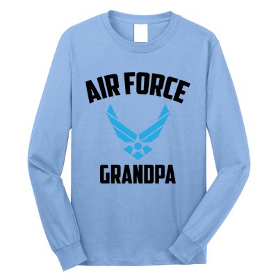 Cool Air Force Grandpa Gift Proud Us Military Veteran Gift Long Sleeve Shirt