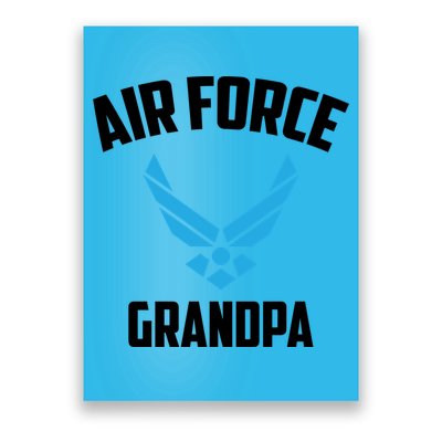 Cool Air Force Grandpa Gift Proud Us Military Veteran Gift Poster