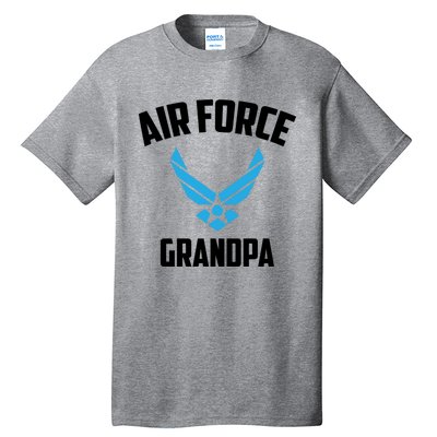 Cool Air Force Grandpa Gift Proud Us Military Veteran Gift Tall T-Shirt