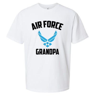 Cool Air Force Grandpa Gift Proud Us Military Veteran Gift Sueded Cloud Jersey T-Shirt