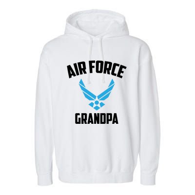 Cool Air Force Grandpa Gift Proud Us Military Veteran Gift Garment-Dyed Fleece Hoodie