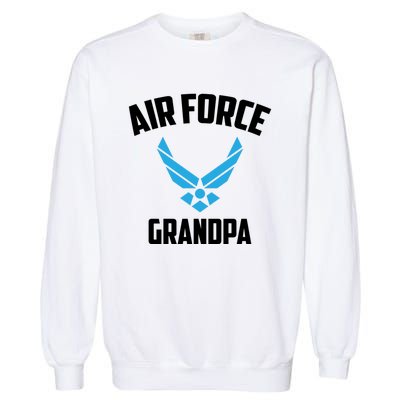 Cool Air Force Grandpa Gift Proud Us Military Veteran Gift Garment-Dyed Sweatshirt