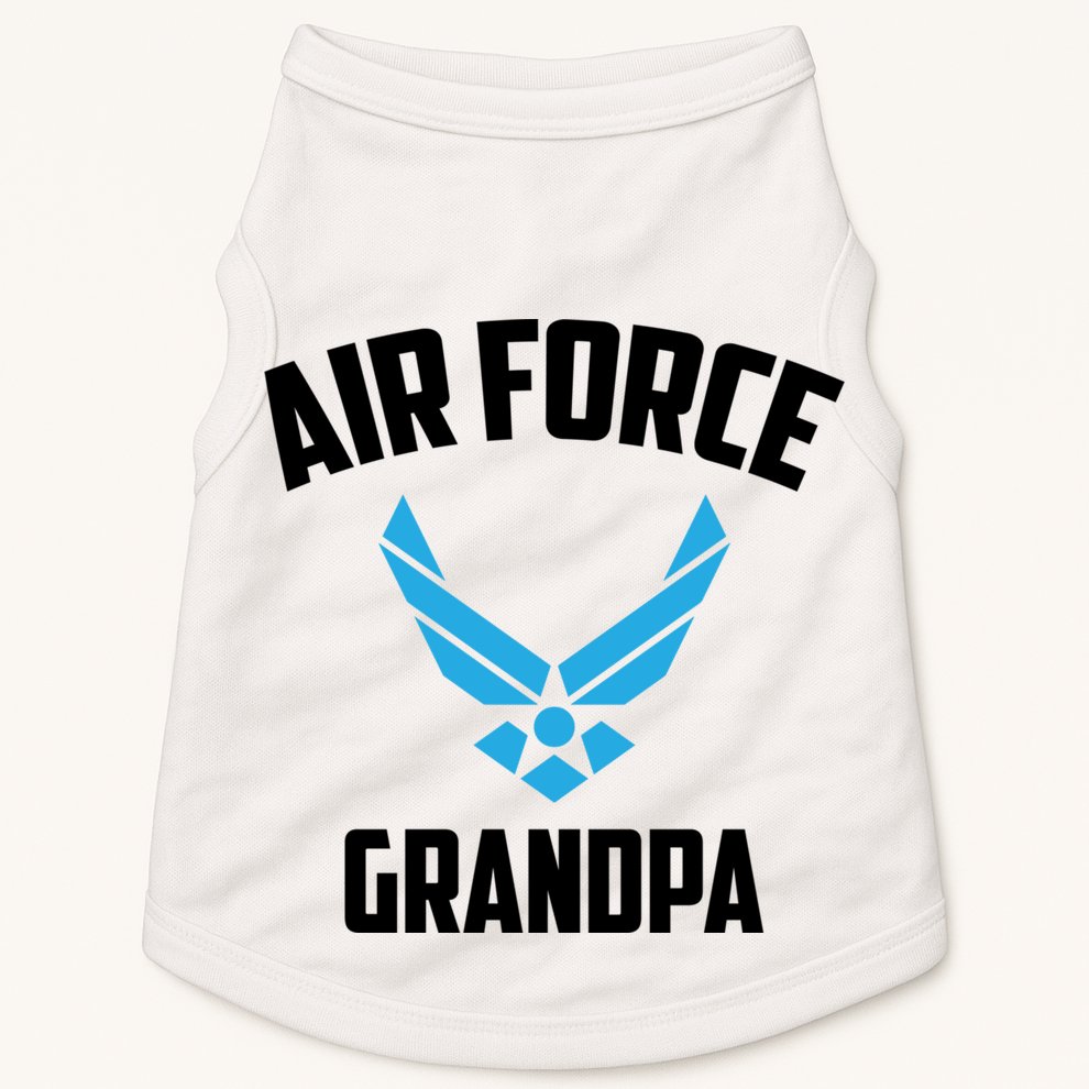Cool Air Force Grandpa Gift Proud Us Military Veteran Gift Doggie Tank