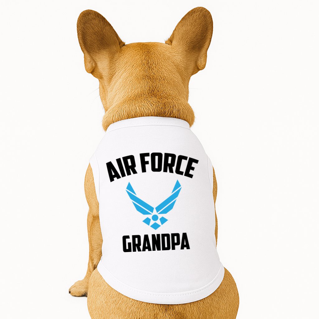 Cool Air Force Grandpa Gift Proud Us Military Veteran Gift Doggie Tank