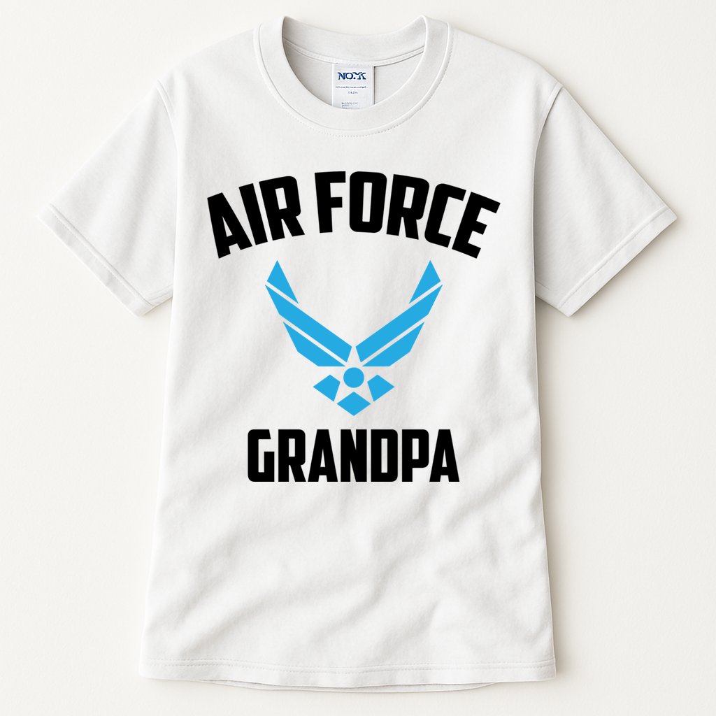 Cool Air Force Grandpa Gift Proud Us Military Veteran Gift Tall T-Shirt