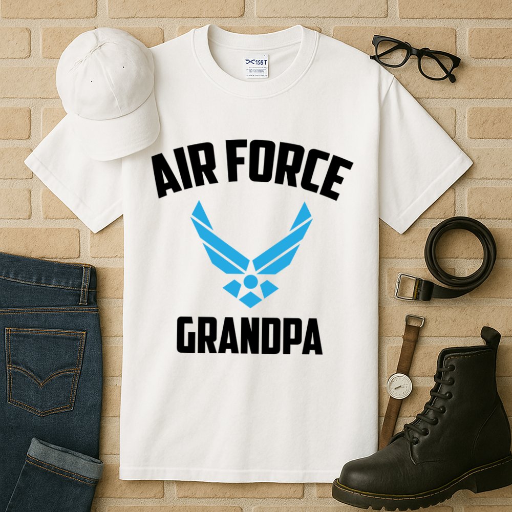 Cool Air Force Grandpa Gift Proud Us Military Veteran Gift Tall T-Shirt