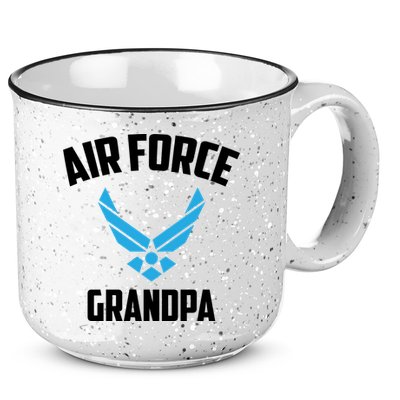 Cool Air Force Grandpa Gift Proud Us Military Veteran Gift 15oz Campfire Ceramic Mug