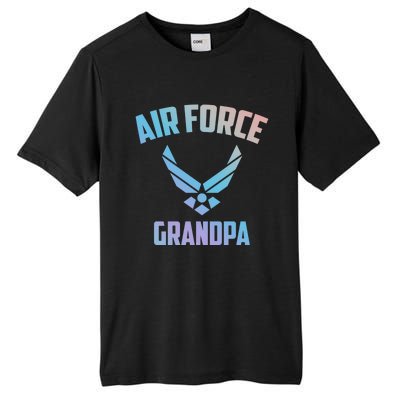 Cool Air Force Grandpa Gift Proud Us Military Veteran Gift Tall Fusion ChromaSoft Performance T-Shirt