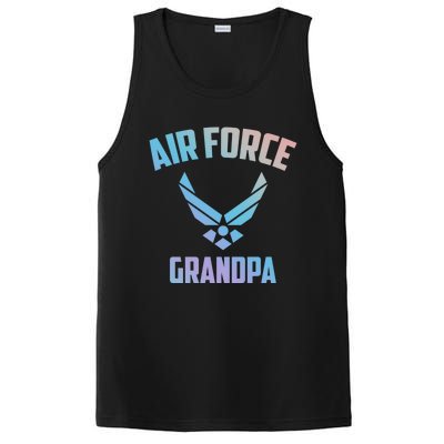 Cool Air Force Grandpa Gift Proud Us Military Veteran Gift PosiCharge Competitor Tank