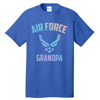 Cool Air Force Grandpa Gift Proud Us Military Veteran Gift Tall T-Shirt