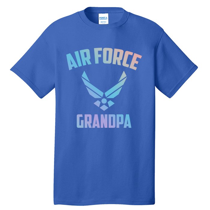 Cool Air Force Grandpa Gift Proud Us Military Veteran Gift Tall T-Shirt