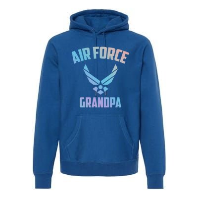 Cool Air Force Grandpa Gift Proud Us Military Veteran Gift Premium Hoodie