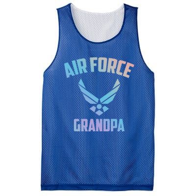 Cool Air Force Grandpa Gift Proud Us Military Veteran Gift Mesh Reversible Basketball Jersey Tank