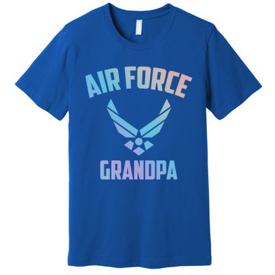 Cool Air Force Grandpa Gift Proud Us Military Veteran Gift Premium T-Shirt