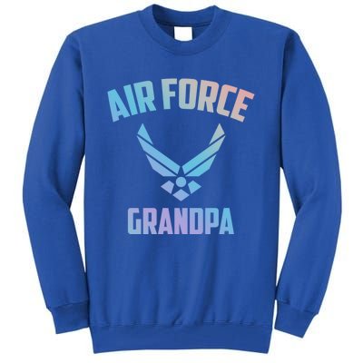 Cool Air Force Grandpa Gift Proud Us Military Veteran Gift Tall Sweatshirt