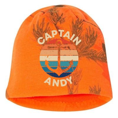 Captain Andy Funny First Name Humor Nickname Seaman Vintage Kati - Camo Knit Beanie