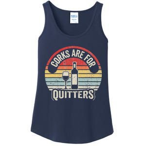 Corks Are For Quitters Wine Lover Ladies Essential Tank