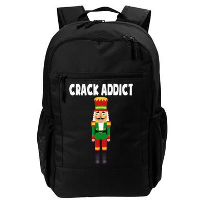 Crack Addict Funny Nutcracker Christmas Sayings Daily Commute Backpack
