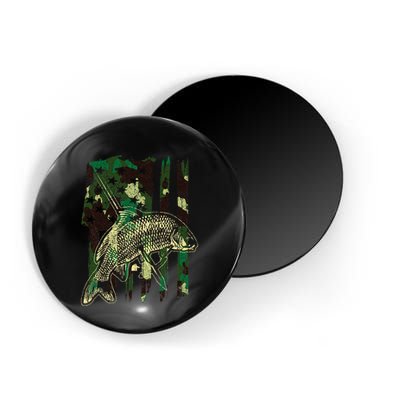 Camo American Flag Bowfishing Gift Bow Fishing Bow Fisher Magnet