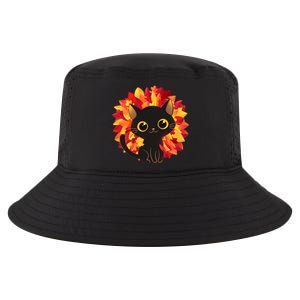 Cute Autumn Fall Black Cat Cool Comfort Performance Bucket Hat