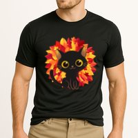 Cute Autumn Fall Black Cat Cooling Performance Crew T-Shirt