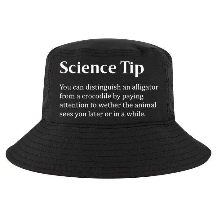 Crocodile Alligator Funny Science Tip Cool Comfort Performance Bucket Hat