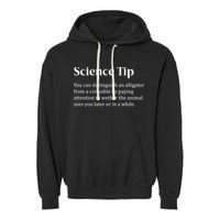 Crocodile Alligator Funny Science Tip Garment-Dyed Fleece Hoodie