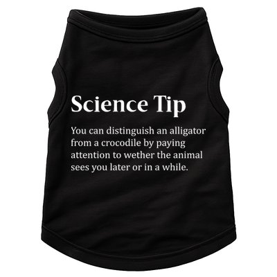 Crocodile Alligator Funny Science Tip Doggie Tank