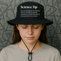 Crocodile Alligator Funny Science Tip Bucket Hat
