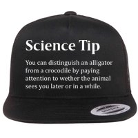 Crocodile Alligator Funny Science Tip Flat Bill Trucker Hat