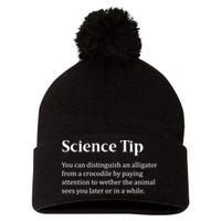 Crocodile Alligator Funny Science Tip Pom Pom 12in Knit Beanie
