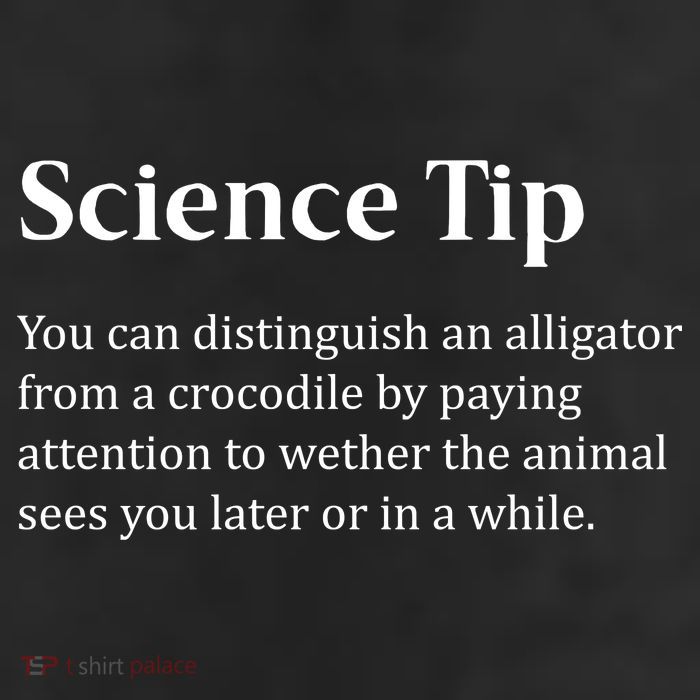 Crocodile Alligator Funny Science Tip Golf Towel