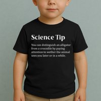 Crocodile Alligator Funny Science Tip Toddler T-Shirt