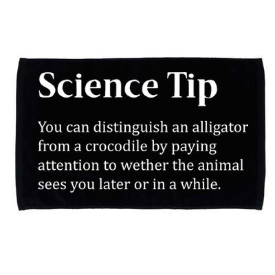 Crocodile Alligator Funny Science Tip Microfiber Hand Towel
