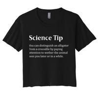 Crocodile Alligator Funny Science Tip Crop Top