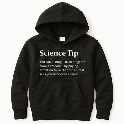 Crocodile Alligator Funny Science Tip Kids Hoodie