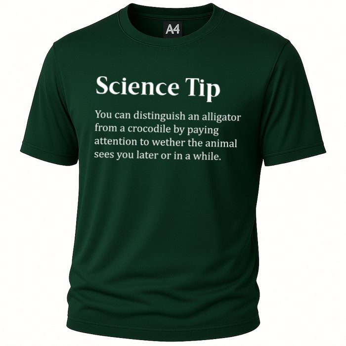 Crocodile Alligator Funny Science Tip Performance Shirt