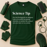 Crocodile Alligator Funny Science Tip Performance Shirt