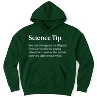 Crocodile Alligator Funny Science Tip Hoodie