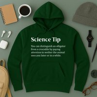 Crocodile Alligator Funny Science Tip Hoodie