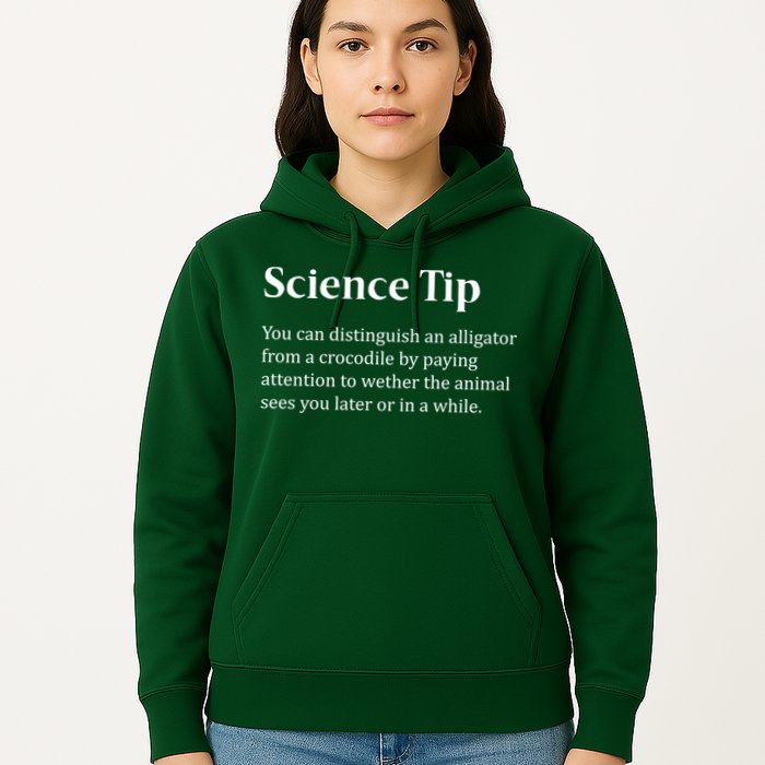 Crocodile Alligator Funny Science Tip Hoodie