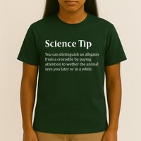 Crocodile Alligator Funny Science Tip T-Shirt