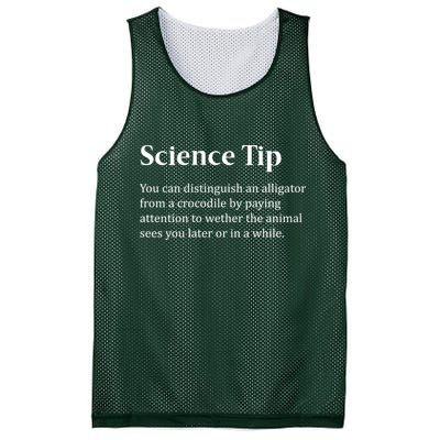 Crocodile Alligator Funny Science Tip Mesh Reversible Basketball Jersey Tank